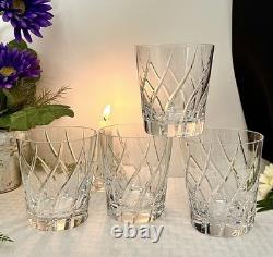 Mikasa Olympus Rolling Double Old Fashioned Glasses Vintage Blown 4 pc Read