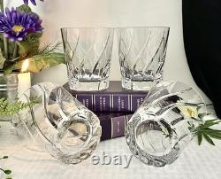 Mikasa Olympus Rolling Double Old Fashioned Glasses Vintage Blown 4 pc Read