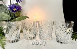 Mikasa Olympus Rolling Double Old Fashioned Glasses Vintage Blown 4 pc Read