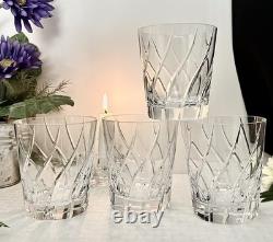 Mikasa Olympus Rolling Double Old Fashioned Glasses Vintage Blown 4 pc Read