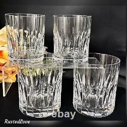 Mikasa Park Ave Double Old Fashioned Vintage Blown glasses Set of 4