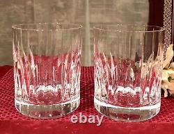 Mikasa Park Ave Old Fashioned (Double) Vintage Blown glass a Pair