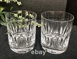 Mikasa Park Ave Old Fashioned (Double) Vintage Blown glass a Pair