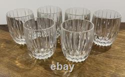 Mikasa Park Lane Crystal Executive Double Old Fashion Tumblers 4 Set Of 6