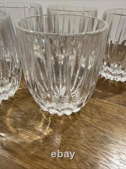 Mikasa Park Lane Crystal Executive Double Old Fashion Tumblers 4 Set Of 6