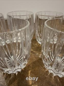 Mikasa Park Lane Crystal Executive Double Old Fashion Tumblers 4 Set Of 6