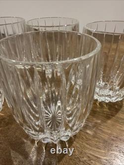 Mikasa Park Lane Crystal Executive Double Old Fashion Tumblers 4 Set Of 6