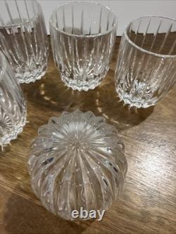 Mikasa Park Lane Crystal Executive Double Old Fashion Tumblers 4 Set Of 6