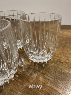 Mikasa Park Lane Crystal Executive Double Old Fashion Tumblers 4 Set Of 6