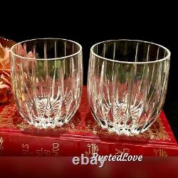 Mikasa Park Lane Double Old Fashioned Executive Vintage Crystal Barware Set 2