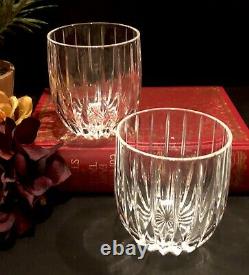 Mikasa Park Lane Double Old Fashioned Executive Vintage Crystal Barware Set 2