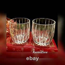 Mikasa Park Lane Double Old Fashioned Executive Vintage Crystal Barware Set 2