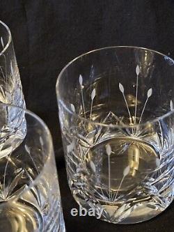 Mikasa Petit Points Double Old Fashioned Crystal Glass Set of 3