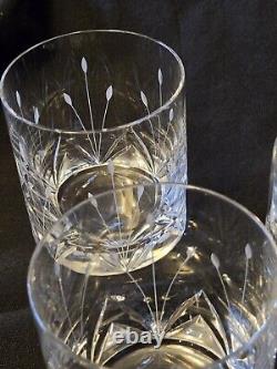 Mikasa Petit Points Double Old Fashioned Crystal Glass Set of 3