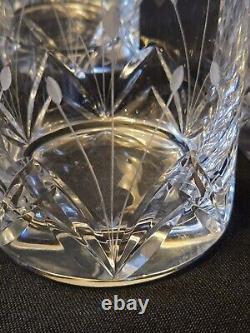 Mikasa Petit Points Double Old Fashioned Crystal Glass Set of 3