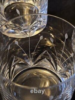 Mikasa Petit Points Double Old Fashioned Crystal Glass Set of 3