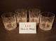 Mikasa Petit Points Set Of 4 Double Old Fashioned Cut Crystal Glasses 3 7/8 EUC