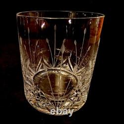Mikasa Petit Points Set Of 4 Double Old Fashioned Cut Crystal Glasses 3 7/8 EUC