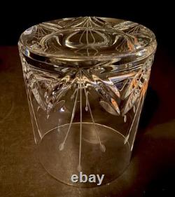 Mikasa Petit Points Set Of 4 Double Old Fashioned Cut Crystal Glasses 3 7/8 EUC