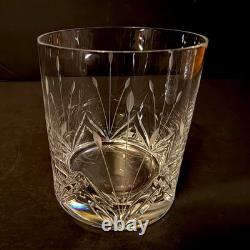 Mikasa Petit Points Set Of 4 Double Old Fashioned Cut Crystal Glasses 3 7/8 EUC