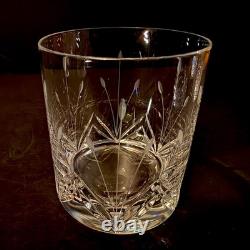 Mikasa Petit Points Set Of 4 Double Old Fashioned Cut Crystal Glasses 3 7/8 EUC