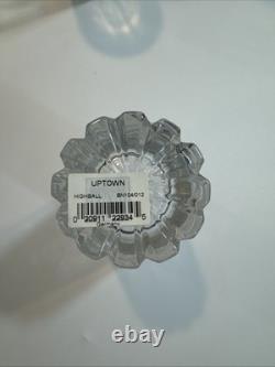 Mikasa Uptown Double Old Fashioned Cut Crystal Highball Glass Germany Lot Of 4