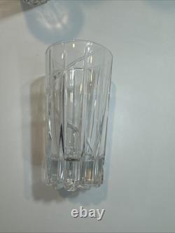 Mikasa Uptown Double Old Fashioned Cut Crystal Highball Glass Germany Lot Of 4