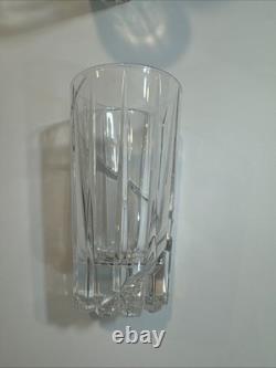 Mikasa Uptown Double Old Fashioned Cut Crystal Highball Glass Germany Lot Of 4