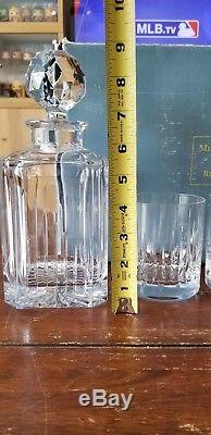 Miller Rogaska Crystal Reed & Barton Decanter Set of 4 Double Old Fashioned SOHO