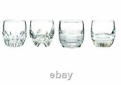 Mixed Double Old Fashioned Glass Set of 4 Color Clear