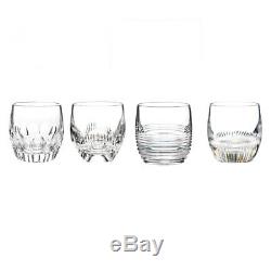 Mixed Double Old Fashioned Glass Set of 4 Color Clear