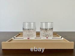 Moser Bar Pebbles Clear Double Old Fashioned DOF Tumbler 370ml / 12.5oz Pair BN