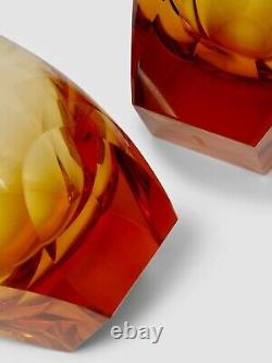 Moser Bar Topaz Double Old Fashioned DOF Tumbler 220ml / 7.3oz Pair BNIB