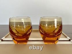 Moser Bar Topaz Double Old Fashioned DOF Tumbler 220ml / 7.3oz Pair BNIB