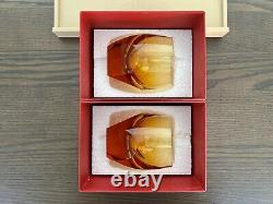 Moser Bar Topaz Double Old Fashioned DOF Tumbler 220ml / 7.3oz Pair BNIB