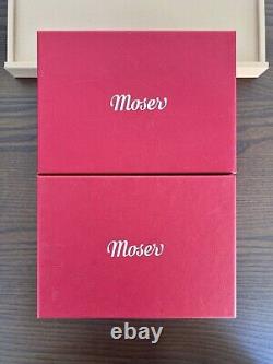Moser Bar Topaz Double Old Fashioned DOF Tumbler 220ml / 7.3oz Pair BNIB
