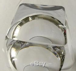 Moser Crystal Bar Ice Bottom Double Old-Fashioned Rocks Glass NEW IN BOX