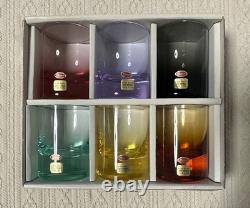 Moser Double Old Fashioned Glasses Set Of 6 Collectible Drinkware H2.6in