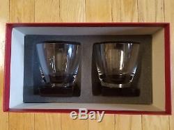 Moser Lancelot 4.3 Double Old Fashioned Smoke Base Crystal Set of 2 withBox