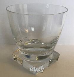 Moser Lancelot, Double Old Fashioned Glass, Clear, 4 1/4 Tall, Signed