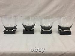 Moser Lancelot Double Old Fashioned Smoke Gray Set Of 4