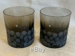 Moser Pebbles Double Old Fashioned Glasses (2), Smoke color