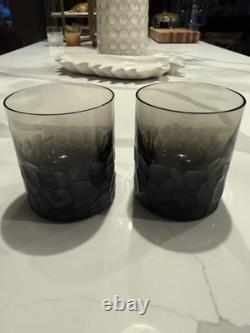 Moser Smoke Pebbles Double Old-Fashioned Glass Set (Set Of 2)