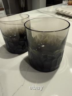Moser Smoke Pebbles Double Old-Fashioned Glass Set (Set Of 2)