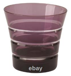Multicolor Whiskey Glasses Double Old Fashioned (Deshoulières) Set of 6 NWT