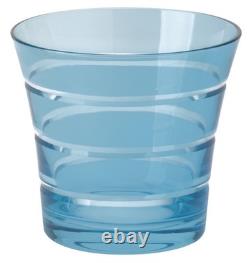 Multicolor Whiskey Glasses Double Old Fashioned (Deshoulières) Set of 6 NWT