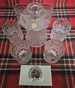 NACHTMANN CRYSTAL Decanter & 6 Double Old FASHIONED WHISKEY Glasses Vintage NEW