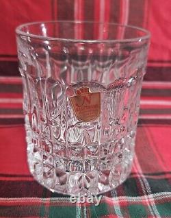 NACHTMANN CRYSTAL Decanter & 6 Double Old FASHIONED WHISKEY Glasses Vintage NEW