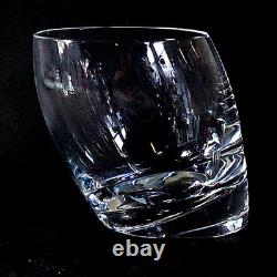 NAMBE TILT DOUBLE OLD FASHIONED GLASSES, Lead Crystal, 3 1/2, 8 Oz, 2PCS