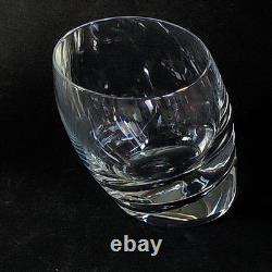 NAMBE TILT DOUBLE OLD FASHIONED GLASSES, Lead Crystal, 3 1/2, 8 Oz, 2PCS